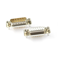 Conector HCD DP15 Estándar con Tornillo Fijo D-Sub DB9 DB15 DB25 DB37 Macho Hembra Tipo Placa de Inserción 9/15/25/37 Pines Paquete de 50