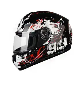 CQJB motorcycle full helmet personalized graffiti all-season helmet