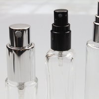 Bouteille en verre dépoli transparent personnalisée en gros, 30ml, 50ml, 60ml, 80ml, 100ml, 120ml, pour toner, huile essentielle, sérum, hydratant