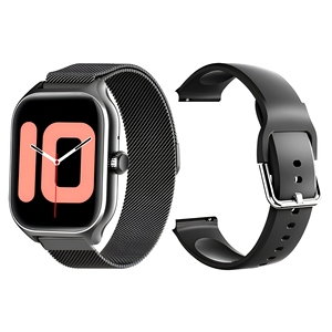 สมาร์ทวอทช์ 2.01 นิ้ว TFT 285x240 รองรับการโทรผ่านบลูทูธ GPS NFC วั<span class=keywords><strong>ด</strong></span>อัตราการเต้นของหัวใจ ตรวจจับการนอนหลับ กันน้ำ IP65 สายรัดข้อมือฟิตเนส SOS ชาร์จแม่เหล็ก - Product Image 1