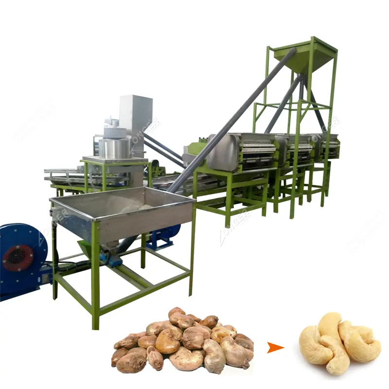 Turnkey Hemp Cashew Nut Processing Machine Lentils Artificial Cashew Nut Machine
