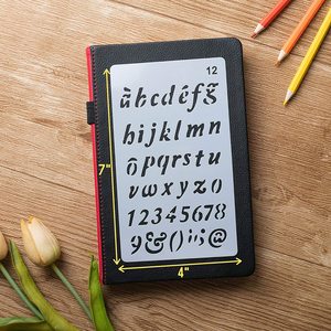 Pochoirs de <span class=keywords><strong>lettres</strong></span> de grande taille pour la peinture sur bois, pochoirs de <span class=keywords><strong>lettres</strong></span> et de chiffres, pochoirs en plastique réutilisables pour l'écriture - Product Image 5