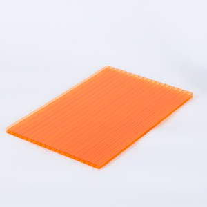 Lámina de <span class=keywords><strong>Policarbonato</strong></span> Transparente de Doble Capa, Lámina de PC de Pared Doble de 4 mm y 10 mm con Bloqueo UV, para Decoración de Techos - Product Image 1