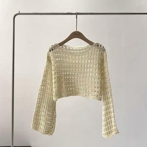 <span class=keywords><strong>Cardigan</strong></span> da <span class=keywords><strong>Donna</strong></span> alla Moda Primavera 2025 con Girocollo Manica Lunga e Tinta Unita - Product Image 4