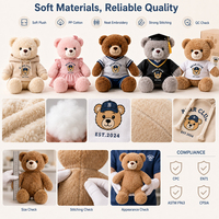 Ours en peluche personnalisés en gros avec emballage à marque privée pour la vente au détail, les boutiques e-commerce et les collections de cadeaux