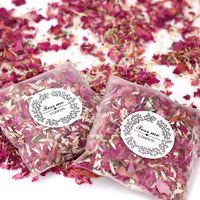 Confettis de mariage pétales de fleurs séchées de haute qualité pétales de fleurs de Rose biodégradables pour noël