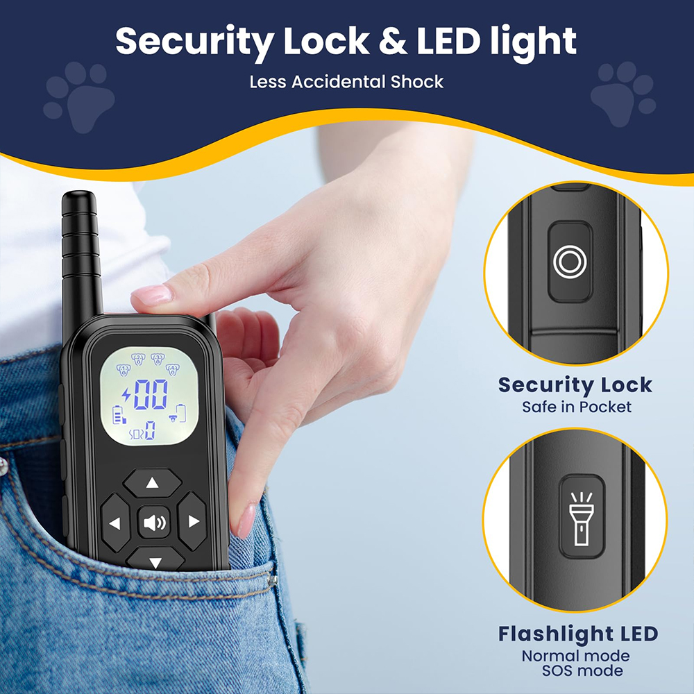 Heyi B0F1V5PLT4 Rechargeable Wireless Electronic Dog Fence - Waterproof Outdoor Bark Control System