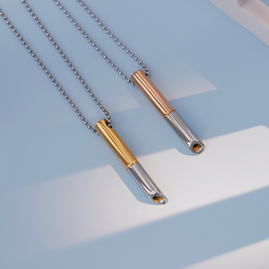 Boyi สร้อยคอหายใจสแตนเลสสตีลไม่เสื่อมเสียคุณภาพสูงสำหรับบรรเทาความวิตกกังวล - Product Image 5