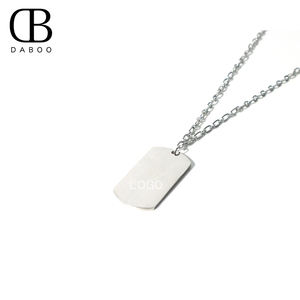 Produsen grosir liontin desain persegi kualitas tinggi untuk kalung kustom modis kalung mewah untuk pria - Product Image 2