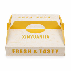 Cajas de Pizza Reciclables Ecológicas de Alta Gama con Asa de Transporte, Impresas Personalizadas al por Mayor, de Papel Kraft para Pizzerías, Restaurantes y Entrega a Domicilio - Product Image 2