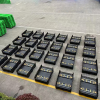 Bac à palettes industriel robuste de grande taille 1200*1000, bac à palettes en plastique pliable, bac à palettes empilable avec stockage en vrac