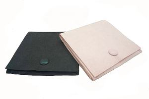 Bolsas de joyería de lujo, Micro tela, de alta calidad, embalaje de joyería personalizado, gamuza, con botón - Product Image 2