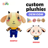 Fabricant OEM – Jouet en peluche personnalisé en forme de mouton, rembourré de coton PP doux, mascotte d'entreprise en peluche pour commémoration