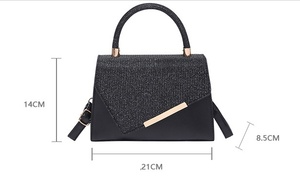 Bolsos de Mano de PU Cuadrados Pequeños de Moda, Bolsos Cruzados Tipo Mensajero, Combinables con Todo, Gran Capacidad para <span class=keywords><strong>Mujer</strong></span>, en Oferta - Product Image 2