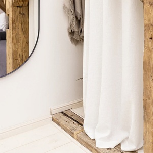 Wholesale Customizable Pure Linen <b>Curtains</b> Fabric Floor <b>Curtain</b> for the Living Room Bay <b>Window</b> <b>Curtains</b> for Home - Product Image 5
