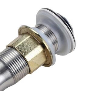 Desagüe de fregadero emergente de acero inoxidable de 2.8 pulgadas con rosca anticorrosión para lavabo de baño - Product Image 2