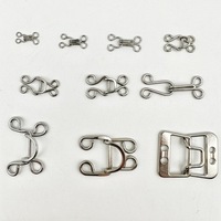 Cierre de Gancho y Ojal Metálico para Prendas: Cierre de Cuello, Falda, Sujetador, Vestido, Pantalón, Cintura. Accesorios de Costura y Ferretería para Ropa.