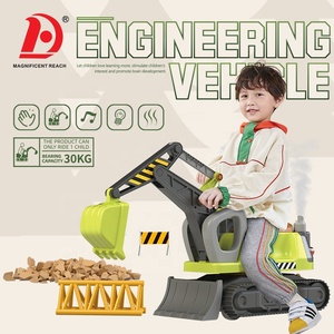 HUADA 2023 Vente en gros de véhicule <span class=keywords><strong>électrique</strong></span> pour bébé ingénieur Pelle coulissante à piles pour enfants <span class=keywords><strong>Camion</strong></span> <span class=keywords><strong>jouet</strong></span> <span class=keywords><strong>avec</strong></span> <span class=keywords><strong>remorque</strong></span> - Product Image 1