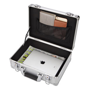Portable Aluminum Alloy Tool Case Document Storage <strong>Briefcase</strong> Hardware Equipment Instrument Case With Sponge - Product Image 2