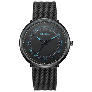 Men's <b>Wristwatches</b> Digital Quartz Business Watches Mesh Strap Fashion Men's Watches Wholesale Supply - Product Image 3