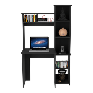 DB Logan Five Cubbies Computer <b>Desk</b> with <b>Black</b> Wengue Finish - Product Image 5