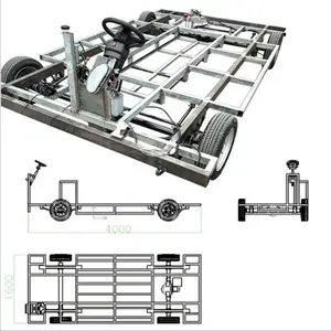 Getriebe Differential Big Size 48V/60V Motor Elektrische Limousinen Allrad Autos Chassis