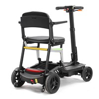 Scooter de mobilité pliable léger en alliage de magnésium de 13,8 kg avec moteur sans balais de 270 W à 4 roues pour personnes âgées et handicapées