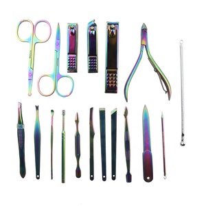 18 piezas de moda <span class=keywords><strong>set</strong></span> de manicura profesional l podadoras uñas herramientas de uñas manicura <span class=keywords><strong>pedicura</strong></span> - Product Image 3