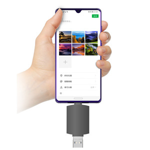 เครื่องอ่านการ์ด 4 ใน 1 ประเภทซีโลหะผสมสังกะสีสำหรับโทรศัพท์มือถือ SD TF เครื่องอ่านการ์ดหน่วยความจำฮับภายนอก - Product Image 5