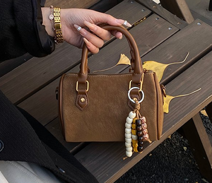 Bolso de Mano de Diseño Lujoso para Dama, Estilo Vintage, en PU, con Cadena, Cierre de Cremallera, Duradero y Portátil - Product Image 4