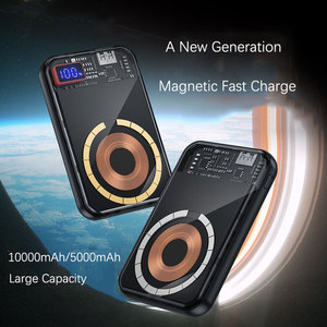 Trending Mini Slim Power Bank Wireless magnetico di alta qualità caricabatterie Wireless da 10000mah Power Bank a ricarica rapida - Product Image 4