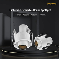 Plafonnier LED moderne encastré étanche IP44, projecteur à CRI 90 élevé pour hôtels, bureaux, bâtiments, centres commerciaux et musées (vente en gros)