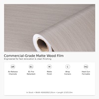 Film décoratif en bois à peler et à coller, film PVC de 40 cm, pour les espaces commerciaux