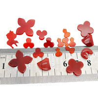 HQ prix usine personnaliser 3A fantaisie agate rouge naturelle ONYX trèfle diverses formes jupe V forme animale AAA porte pour la fabrication de bijoux