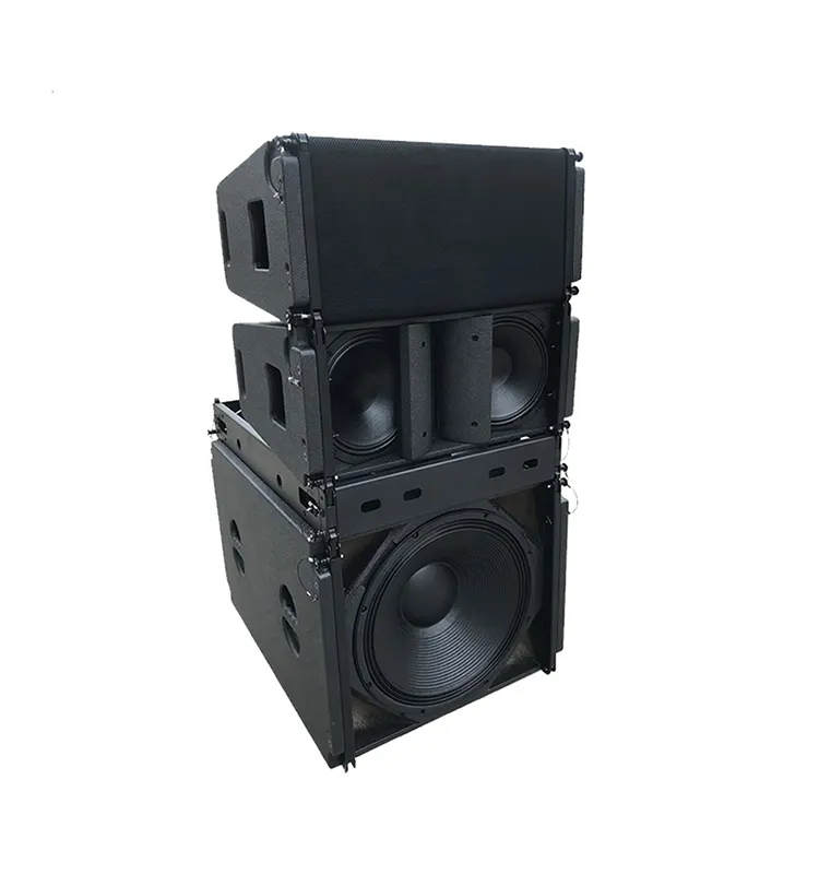 Pro audio dual 10 pasif sistem dalam dan luar ruangan profesional audio peralatan suara line array