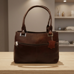 Nouvelle Pochette en Cuir Véritable Légère et Écologique de Haute Qualité 2026 avec Fermeture Éclair, Deux Poignées, Antivol, Spécial Saint-Valentin - Product Image 1