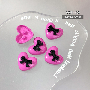 Nouveau <span class=keywords><strong>2023</strong></span> 3d Nail art Charms Valentine's Day Nail accessoires dessin animé coeur étoile décoration des <span class=keywords><strong>ongles</strong></span> bricolage - Product Image 4