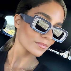 Lunettes de soleil rectangulaires vintage 2025, couleur bonbon, style Y2K, UV400, petites lunettes carrées pour femmes - Product Image 2