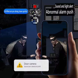 6MP Wifi IP Dome CCTV Camera không dây PTZ video bốn ống kính CMOS Tầm nhìn ban đêm đám mây lưu trữ dữ liệu - Product Image 4