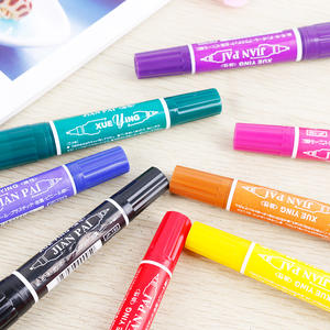 مجموعة أقلام تلوين زيتية مزدوجة الرأس بـ 12 لونًا، أقلام رسم ملونة متوفرة بالجملة من الشركة المصنعة - Product Image 1