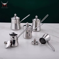 Ketel susu stainless steel, ketel kopi mewah, memasak kopi moka Arab Turki