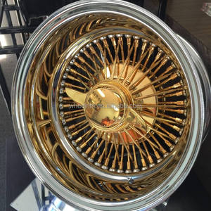 Jante 13x7 en acier chromé, design sport à déport profond inversé, forgée, 5x114.3, ajustement universel, pour voiture de luxe, couleur or, nouvelle - Product Image 3