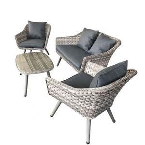 <span class=keywords><strong>Petit</strong></span> ensemble <span class=keywords><strong>de</strong></span> <span class=keywords><strong>jardin</strong></span> Winchester poly meubles extérieurs en rotin synthétique - Product Image 4