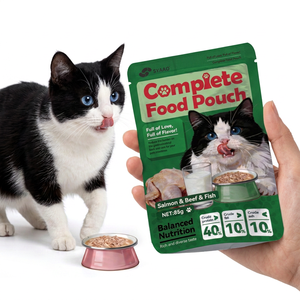 SYAAO Various Flavors 85 g Meat Particles Complete Pet Treat <b>Stand</b> Up Zipper Wet Food Pet Food Pouch for Cat - Product Image 1