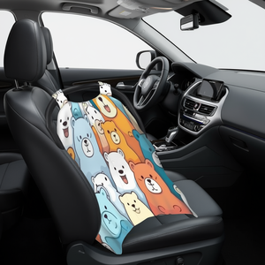Housse de siège de voiture Mazda en PVC et polyester, motif dessin animé, toutes saisons, universelle, compatible avec Touran City CLA Altima Sienna Tiguan Mini Accent Polo - Product Image 2