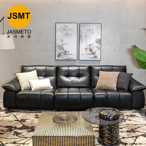 <span class=keywords><strong>Canapé</strong></span> modulaire en <span class=keywords><strong>cuir</strong></span> style oiseau volant, grand format, luxe, minimaliste, noir, confortable, pour salon, <span class=keywords><strong>canapé</strong></span> de détente - Product Image 1