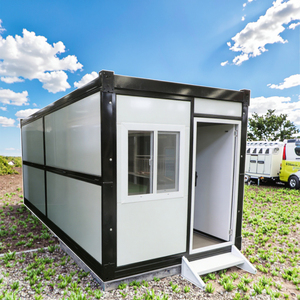 Contenedor Plegable, Casa Pequeña <span class=keywords><strong>de</strong></span> 20 pies/40 pies, Diseño Moderno, <span class=keywords><strong>Panel</strong></span> Sándwich, Precio Bajo, Casa Prefabricada Modular, Oficina, Hotel - Product Image 5