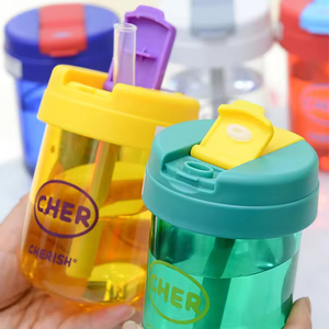 Wholesale Customized Logo 300 Ml Reusable Water Bottle Multicolor Mini Water Bottle <b>Plastic</b> Water Bottle for Coffee - Product Image 3