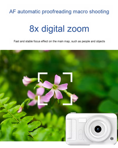 Neues Design 2,3 Zoll HD-Bildschirm Dual-Linsen CCD-Sensor und Tragbare Digitalkamera für Kinder zum Fotografieren Lernen - Product Image 3