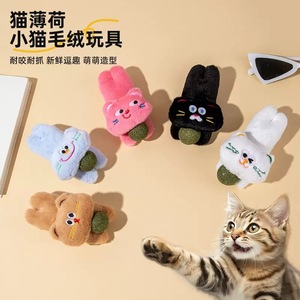 Pet <b>cat</b> licking toy, catnip ball, <b>plush</b> toy for kittens, teeth cleaning and self-entertaining toy. - Product Image 1